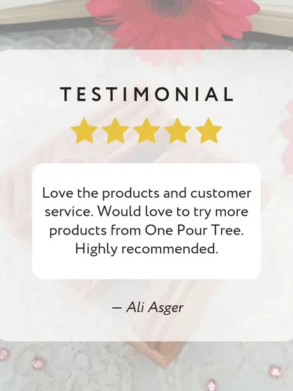 It means the world to me when you love my products and the care I put into them. This feedback from Ali Asger is a reminder of why I focus on both quality handmade skincare and personal customer service.