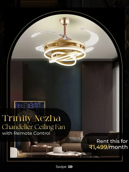 Enjoy the best of both worlds with a modern chandelier ceiling fan. This Trinity Nezha model offers beautiful, remote-controlled lighting and powerful, quiet air circulation, making it a practical and stylish choice for any room.