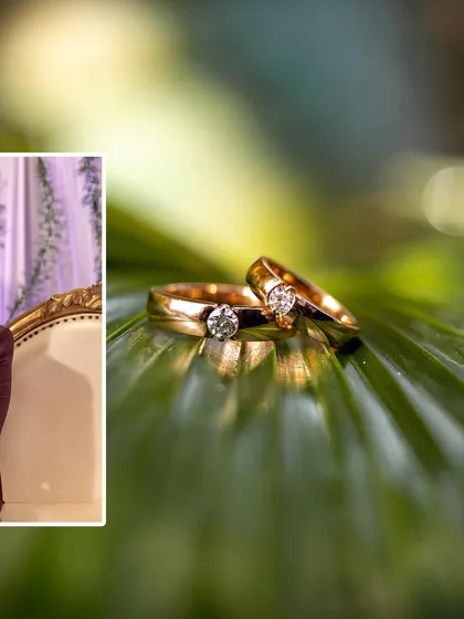 The little things hold the biggest memories. We pay close attention to every detail, like this close-up of the engagement rings, because we know these elements are a crucial part of your wedding story.
