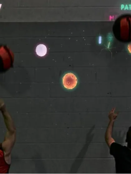 We also offer fitness-based gamification with this interactive medicine ball wall. Players throw balls at projected targets, turning a tough workout into a competitive and engaging game, ideal for fitness events and wellness programs.
