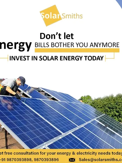 Don't let energy bills bother you anymore. Invest in solar energy today with my expert guidance and quality installation.