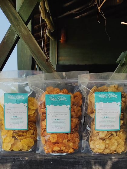 My super thin and crispy chips are one of my most loved products and a fantastic travel buddy. They come in different flavors, all packed to stay fresh on the go.