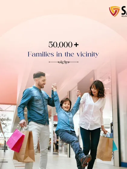 Highlighting the immense potential of Saya Piazza, which serves over 50,000 families in the immediate vicinity. This built-in community ensures consistent footfall for all our retail partners.