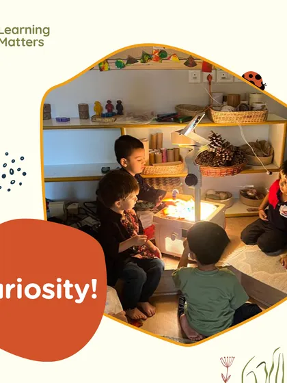 This series of graphic posts highlights our core values and beliefs: from the power of curiosity, wonder, and joy to the importance of agency, creativity, and multisensory learning.
