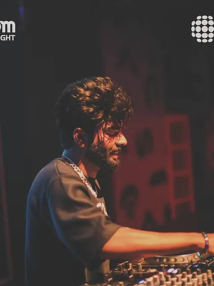 Focused on the mixer at Sunburn Union.