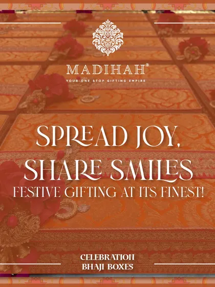 A graphic that captures the essence of my Bhaji Boxes: spreading joy and sharing smiles.