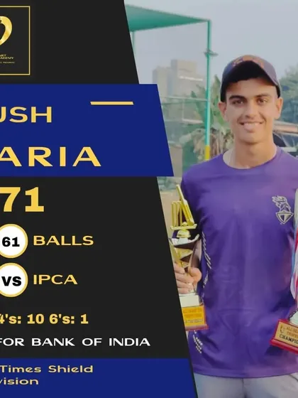 A blistering 71 from Kush Kariya in the Times Shield C Division.
