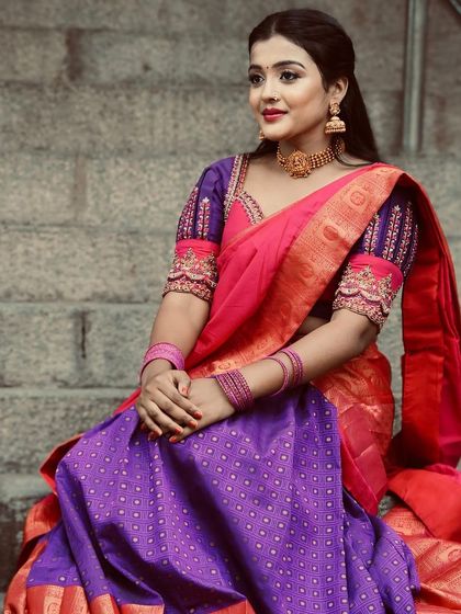 Designer Trends - Custom Bridal & Ethnic Couture Our Signature Half Sarees (Langa Voni) photo 15