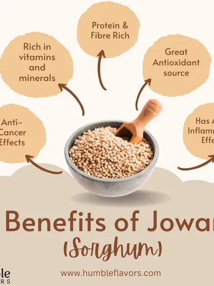 Jowar is a fantastic gluten-free grain that is rich in vitamins, minerals, protein, and fiber. It's a great antioxidant source and has anti-inflammatory properties, making my Jowar Laddus a truly nourishing treat.