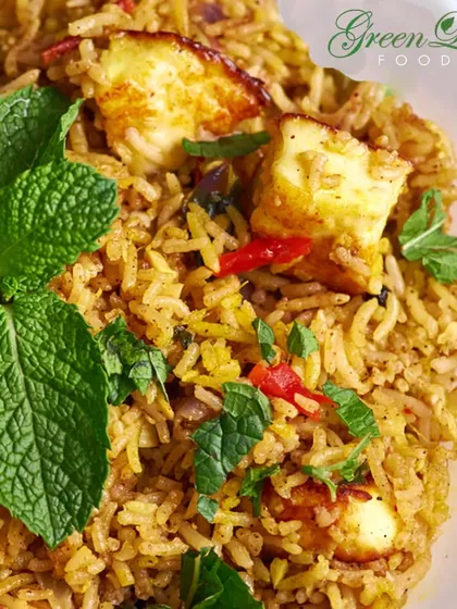 My Paneer Biryani is a fragrant and flavorful centerpiece for any vegetarian feast. Made with long grain basmati rice, soft paneer, and aromatic spices, it's a dish that is loved by all.