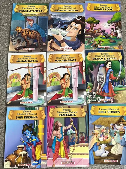 Are you looking for classic illustrated tales? We have a great collection including Panchatantra, Indian Mythology, Jungle Book, and more.