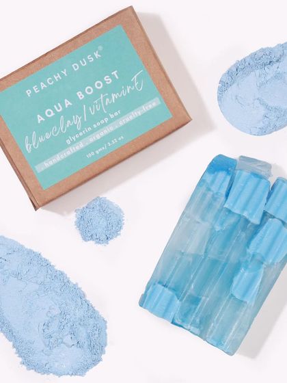 Introducing my Blue Clay & Glycerin Soap Bar. The blue clay detoxifies and draws out impurities, while the glycerin attracts moisture, leaving your skin clearer, smoother, and more hydrated.