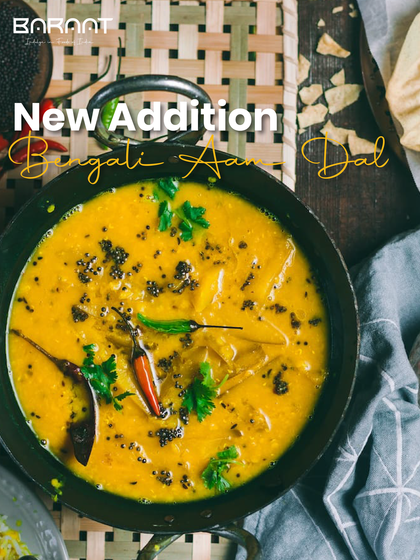 A new addition to our menu, the Bengali Aam Dal is a nutrition-packed summer special, with a tangy and subtly sweet flavour from raw mangoes.