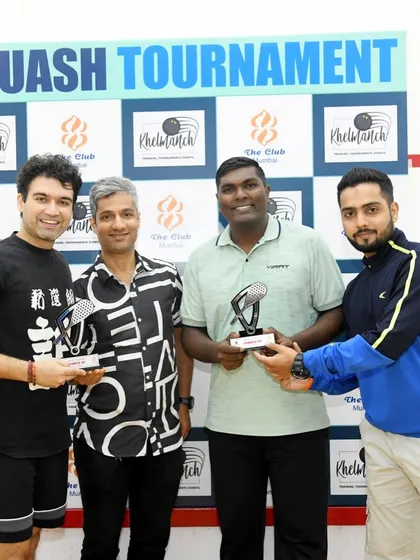 Honoring the winners of the Men's Doubles Over-19 category. Our tournaments provide a platform for members to showcase their skills in a competitive setting.