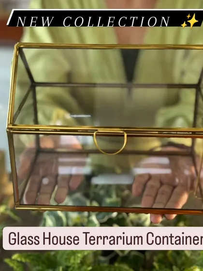 I love the elegance of this Glass House Terrarium Container from my new collection. Its classic design is perfect for creating a self-sustaining closed terrarium or even for displaying keepsakes. I source these premium containers to give your creation a truly special home.