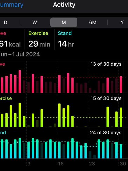 A snapshot of my monthly activity. It is not about hitting every goal every day, but about the commitment to the journey and showing up persistently.