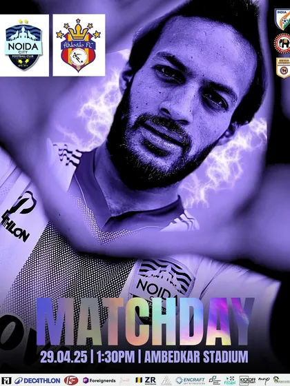 The official poster for our fourth matchday, radiating energy and confidence.