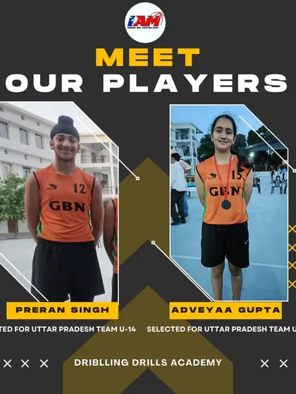 Meet our state-level players. Preran Singh and Adveyaa Gupta were selected for the Uttar Pradesh U-14 team, a huge achievement that reflects their dedication.
