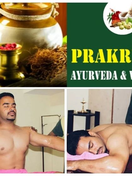 This collage shows the essence of my practice, from the natural ingredients I use to the application of Kalari Marma massage. This powerful therapy is a cornerstone of my approach to treating body pain and stiffness.