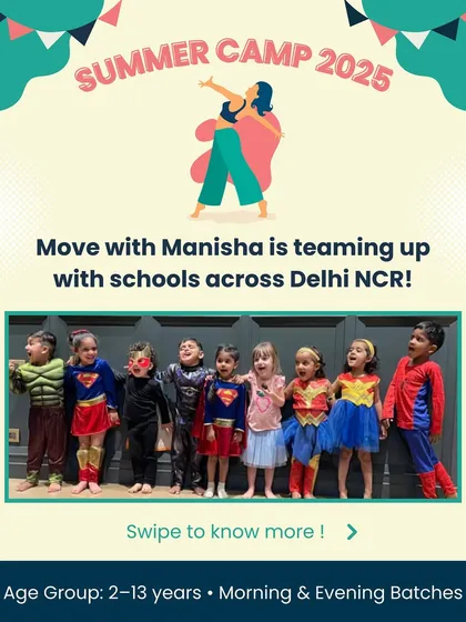 Announcing our Summer Camp 2025. We are teaming up with schools across Delhi NCR for morning and evening batches for ages 2-13.