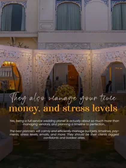 Beyond decor and vendors, I manage your time, money, and stress levels. I act as your confidant and boldest ally, calmly handling budgets, timelines, and payments to ensure a smooth process.