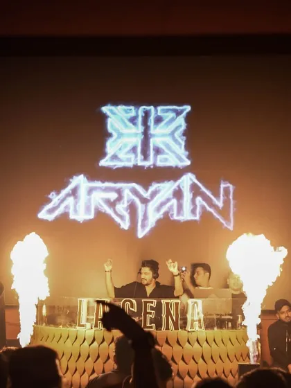 Bringing the heat, literally. A shot from my set at Lacena, Thane, where we lit up the stage with pyrotechnics. I believe in a complete audio-visual experience, making every performance feel like a festival mainstage.