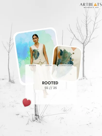 A creative look at the Reverie set, highlighting its core themes of origin, depth, and connection. The design embodies grounding and wonder, a reflection of the journey inward.