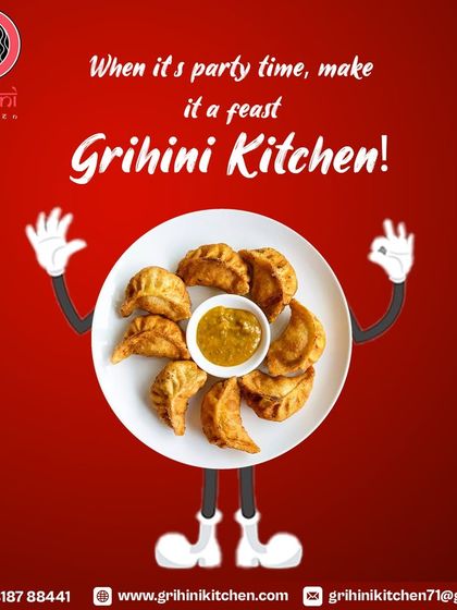 When it's party time, make it a feast! I also offer snacks like these fried momos that are perfect for parties.