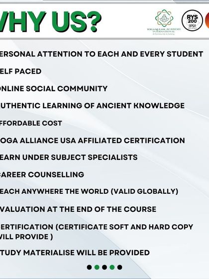 YogaKulam - Online Nutrition & Diet Planning Course Why Choose Yogakulam Academy? photo 4