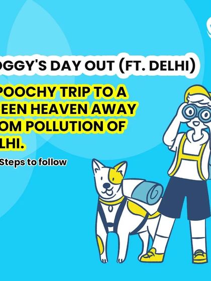 Here is how to plan the perfect doggy's day out. A poochy trip to a green heaven away from the pollution of Delhi is just a few steps away.