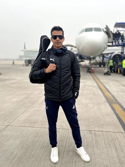 Another airport, another city. The travel is part of the grind of being a coach in a professional league.