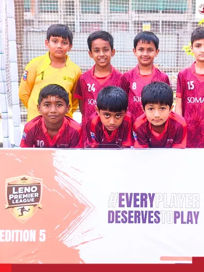The Somaiya FC U-10 team, which registered a dominant win in the Leno Premier League.