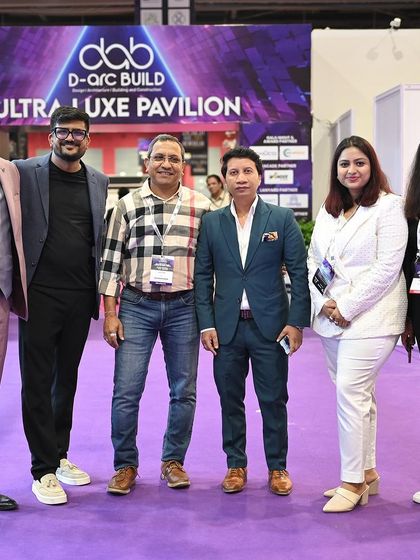 Our team at the D-arc Build Ultra-Luxe Pavilion. Being part of this event allows us to connect with fellow industry leaders and showcase our commitment to luxury and innovation in home technology.
