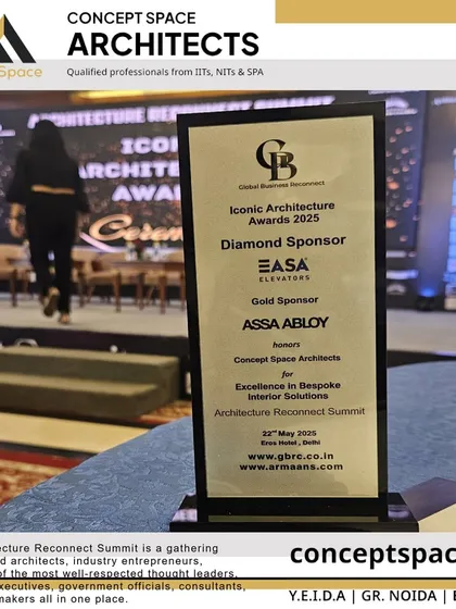 Another look at our award for 'Excellence in Bespoke Interior Solutions', a recognition of our ability to create custom interior designs that perfectly fit our clients' needs.