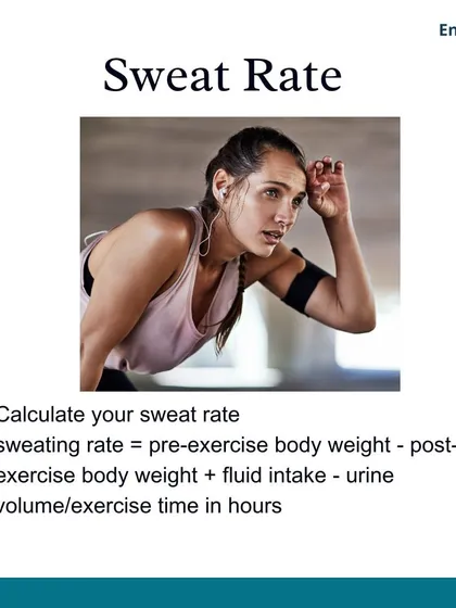 You can calculate your personal sweat rate to dial in your hydration strategy. This formula involves weighing yourself before and after exercise and accounting for fluid intake.