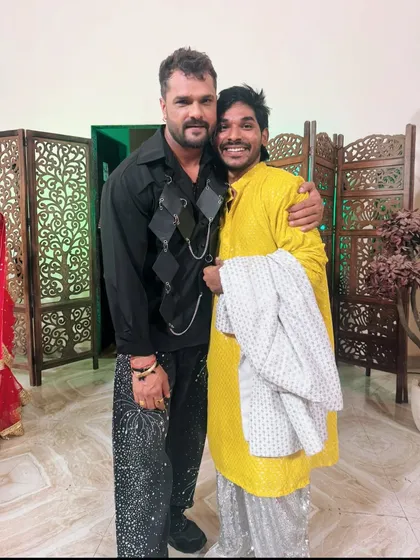 It's always an amazing experience working with Bhojpuri superstar Khesari Lal Yadav. Collaborating with established artists is a huge part of my work in the Mumbai entertainment industry.