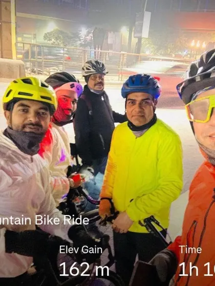 A foggy morning ride. We ride in all weather conditions, and the fog adds a mystical element to our journey.