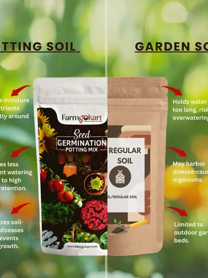 Did you know there's a big difference between potting soil and garden soil? My potting mixes are specially designed for containers to retain moisture correctly and prevent root rot, giving your plants the best start.