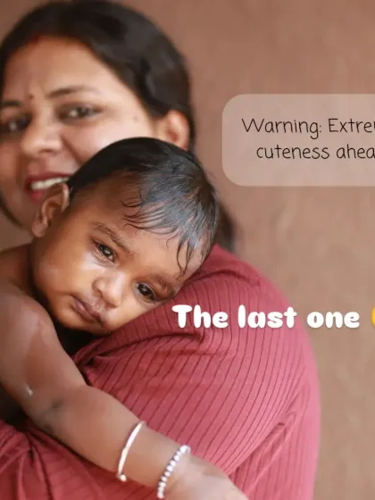"Warning: Extreme cuteness ahead." A mother comforts her child in a warm embrace. This photo captures the deep sense of safety and love that defines the parent-child bond.