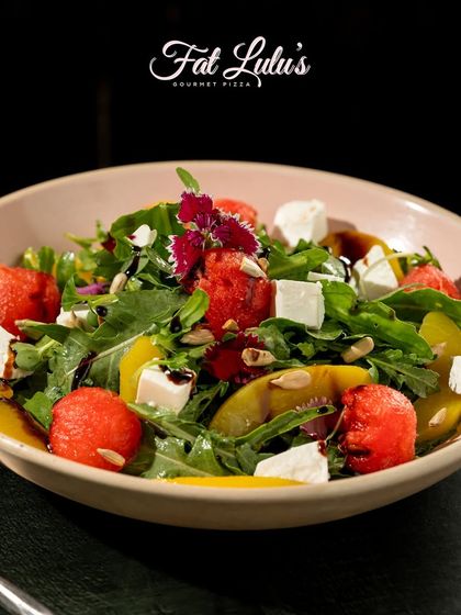Leaf it to us to make salads exciting. Our watermelon and feta salad is a refreshing mix of sweet and savory, with peppery arugula and a light vinaigrette.