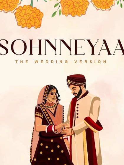 The official artwork for "Sohnneyaa - The Wedding Version". This track, featuring Shreya Ghoshal and Laqshay Kapoor, was created to be a staple for the wedding season.