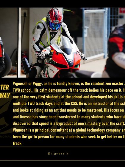 Vignessh, our resident zen master. He started as a student and is now one of our top instructors, known for his focus on craft and finesse.