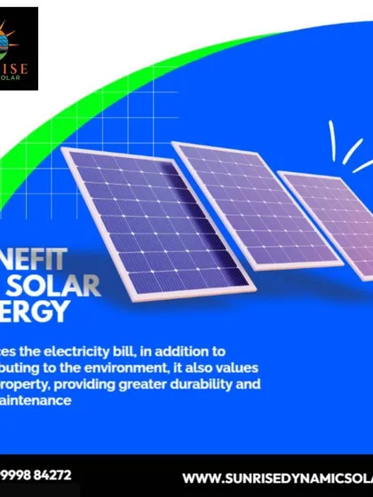 The primary benefit of solar energy is simple: it reduces your electricity bill significantly. It also adds value to your property and requires very little maintenance, making it a wise investment.