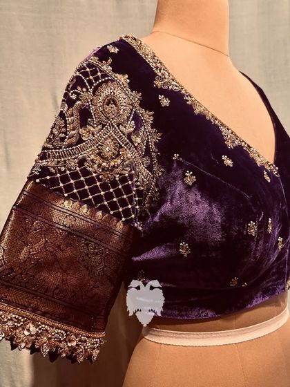 Blouse House by Mahitha Prasad - Custom Blouse Design & Embroidery The Velvet & Brocade Collection: A Royal Affair photo 13
