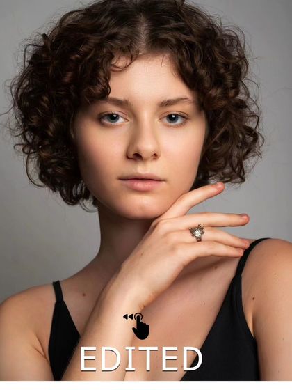 This is the final edited and retouched version of the headshot. My process involves careful skin retouching to clean up temporary blemishes while preserving the natural skin texture.