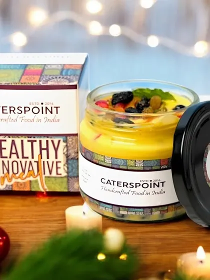 Our desserts come in beautiful, reusable glass jars and festive packaging, making them a perfect gift for New Year's or any other celebration.