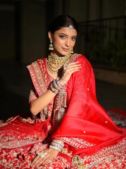 Timeless Red Lehenga Brides photo 65
