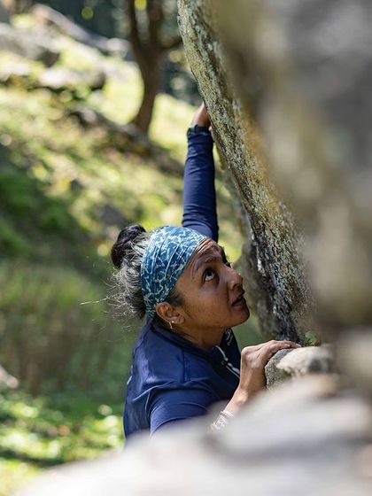 A quiet moment of concentration before the next move.