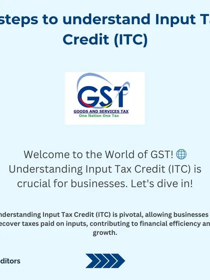 Understanding Input Tax Credit (ITC) is crucial for saving money. This is the first step in my guide to help you learn how ITC works to reduce your tax burden and improve your business's financial health.