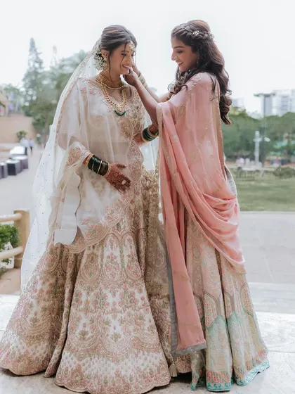 The bond between sisters is so special. It was a joy creating these coordinated makeup looks for Ruchamanee's wedding day.